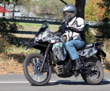 Jeff testing the facelifted KLR back in 2016.