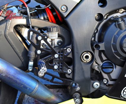 Mike Jones's 2015 ASBK ZX-10R, Vortex rearsets