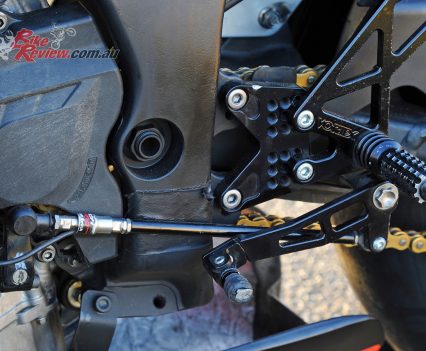 Mike Jones's 2015 ASBK ZX-10R, Vortex rearsets