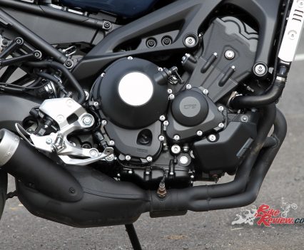 2016 Yamaha XSR900 - Liquid-cooled, triple-cylinder, four-stroke, DOHC, four-valve, 847cc