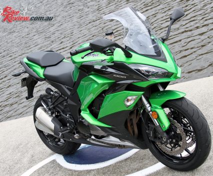 2017 Kawasaki Ninja 1000 - 41mm forks offer good adjustability, although front end feel is unusual