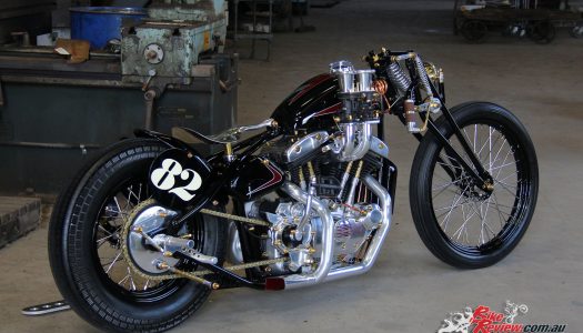 Custom Classic: Upheval –  Iron Head Sporty land speed racer