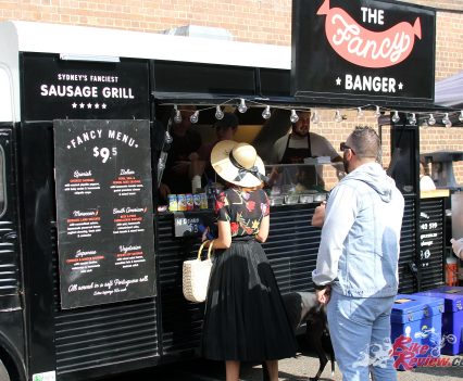 2017 Throttle Roll - There was some creative food stand names, like 'The Fancy Banger'