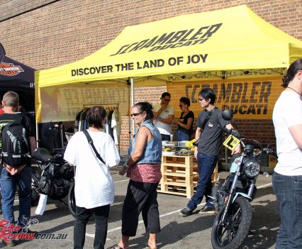 2017 Throttle Roll - Ducati Scrambler display