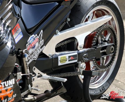 Custom Pro-Tune nine-second Kawasaki ZX-14 - 8in extended swingarm
