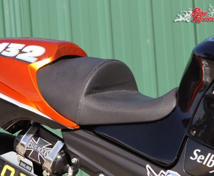 Custom Pro-Tune nine-second Kawasaki ZX-14 - The redesigned seat ensures there's no sliding back under hard acceleration