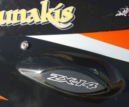 Custom Pro-Tune nine-second Kawasaki ZX-14 - Mirror block off plates