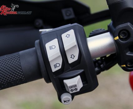 Ducati Multistrada 950 left switchblock controls the electronics package