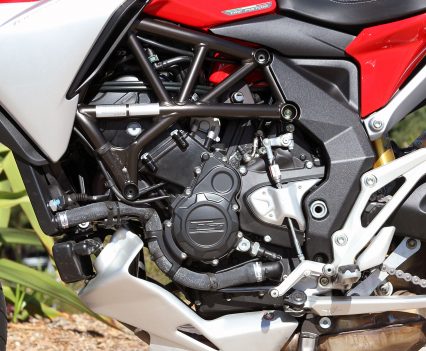 The torquey triple-cylinder offers a huge usable rpm range, with relatively tall gearing that is backed up by strong power and instant throttle response throughout