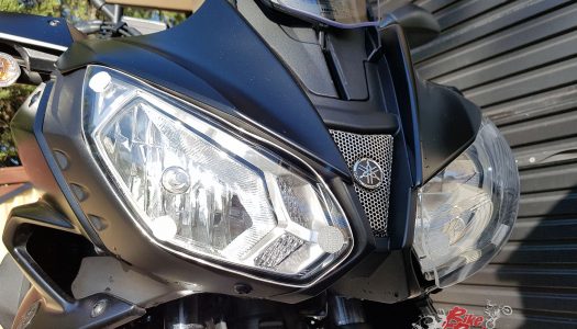 Staff Bikes: AMHP headlight protectors on the MT-07 Tracer