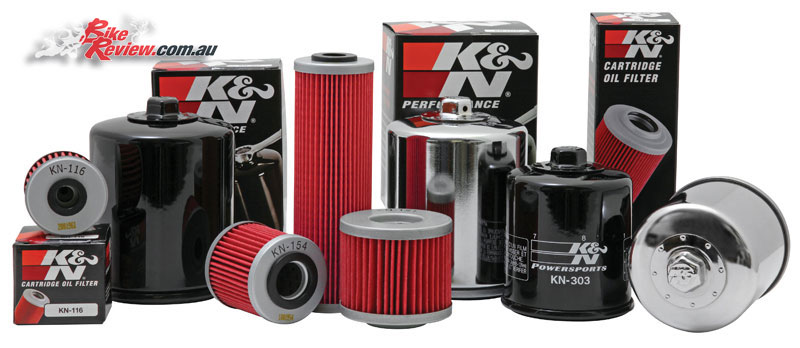 K&N motorcycle and car oil filter range
