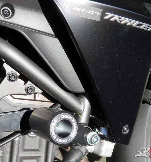 Our Long Term Yamaha MT-07 Tracer with the Oggy Knobbs fitted