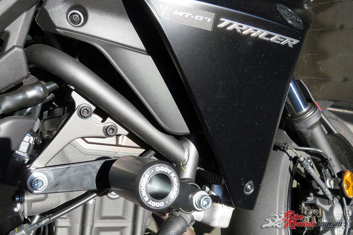 Our Long Term Yamaha MT-07 Tracer with the Oggy Knobbs fitted