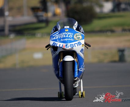 The Aprilia RSW250 is a seriously clean little machine, although the details are best appreciated in person.