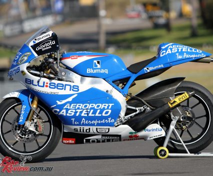 The RSW250 is a seriously light machine, and featured magnesium wheels.