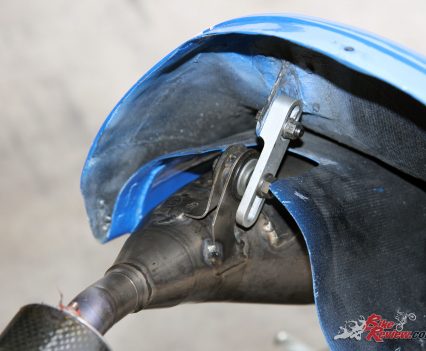 The carbon-fibre monocoque sub-frame seat unit