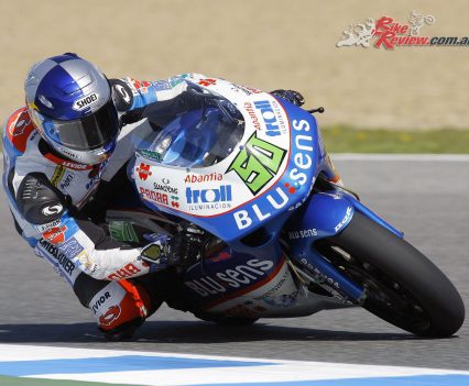 Eugene Laverty racing on the RSW250