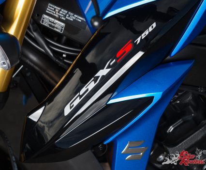 The GSX-S750 takes the K5 GSX-R750 based powerplant and offers a new mid-weight nakedbike