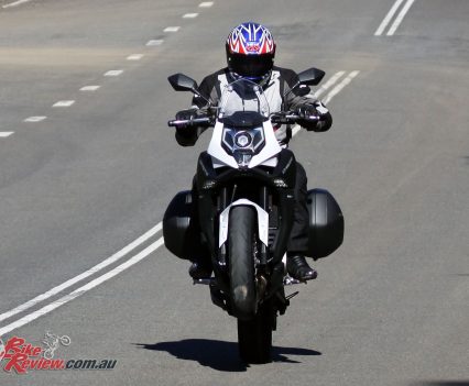 2017 CFMoto 650MT wheelie