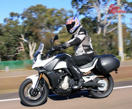 2017 CFMoto 650MT freeway riding