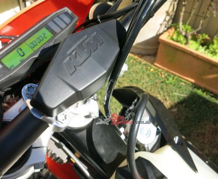 KTM are a popular choice among Mark's off-road riding group - the Dirty Boys