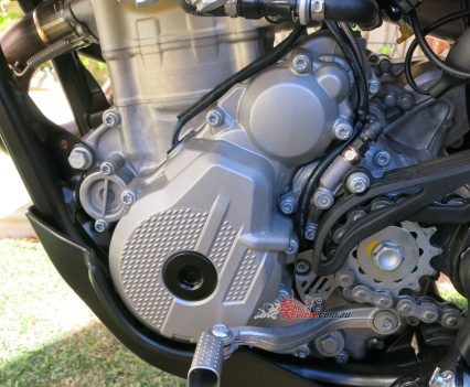 The 350 EXC-F's engine is strong for the capacity but could do with a non-standard pipe for some more character