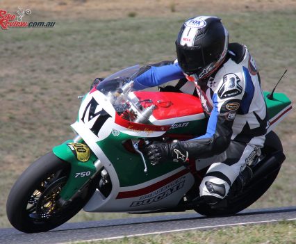 Magee on the Bob Brown Ducati in 2017.