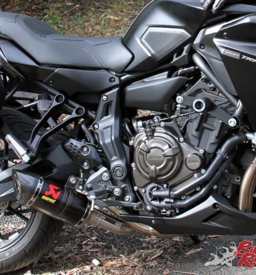 MT-07 Tracer - Akrapovic Carbon Race Line Exhaust - Sydney Dyno