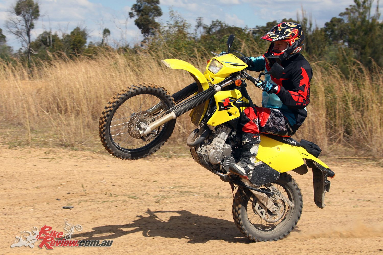 2018 Suzuki DR-Z400 wheelie