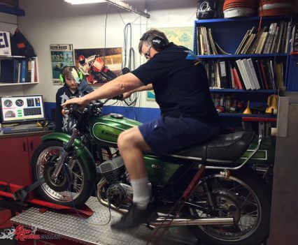 Dudley from Dudley’s Motorcycle Service & Performance Centre did the tuning, as he has a wealth of experience and knowledge in this area.