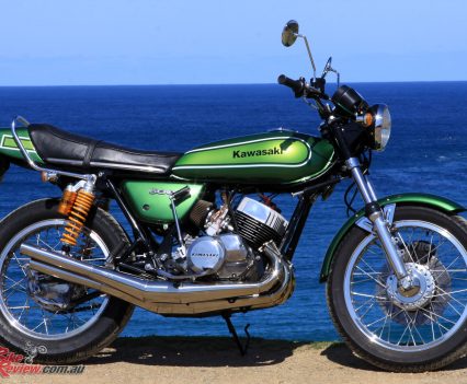 Even by today's standards the Kawasaki H1's straight line performance is credible.