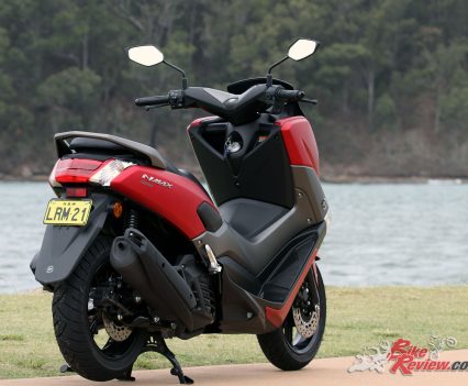 The NMAX 155 is a medium sized scoot that has good leg room for me at 185cm, plenty of pillion space, some weather protection but would benefit from a taller screen.