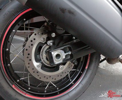 Supported by a Bosch ABS system.