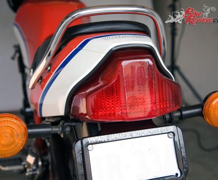 Yamaha RZ350 taillight and tail