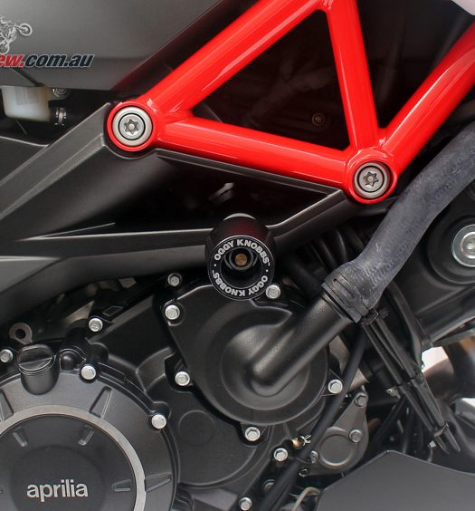 Oggy Knobbs are now available for the Aprilia Shiver and Dorsoduro 900s