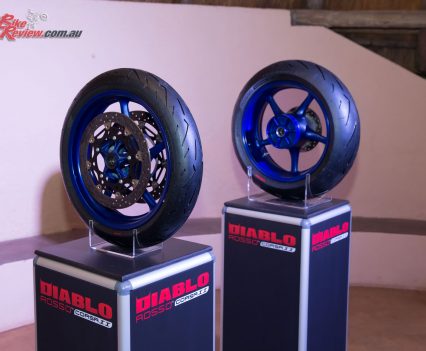 The Pirelli Diablo Rosso Corsa II is slated to arrive in Australia in June 2018, with pricing to be announced and the sizing list below