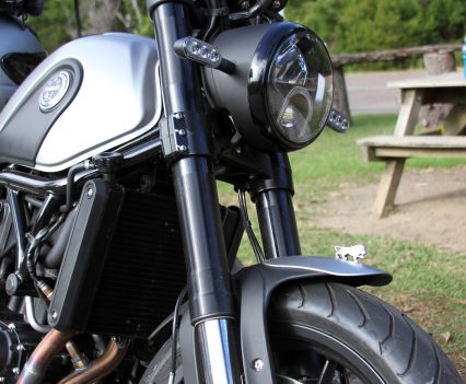 50mm front forks offer good all-round performance