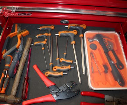 T-handle Hex/Allen keys make a lot of jobs easier. These are some super cheap ones and if I bought again I'd go for something slightly better quality