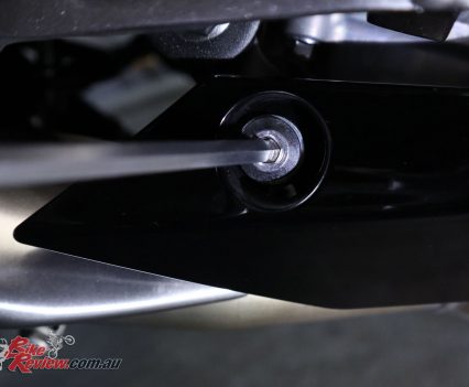 The larger rear bolt is something not to forget!