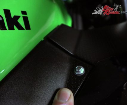 Front bolt on the panel