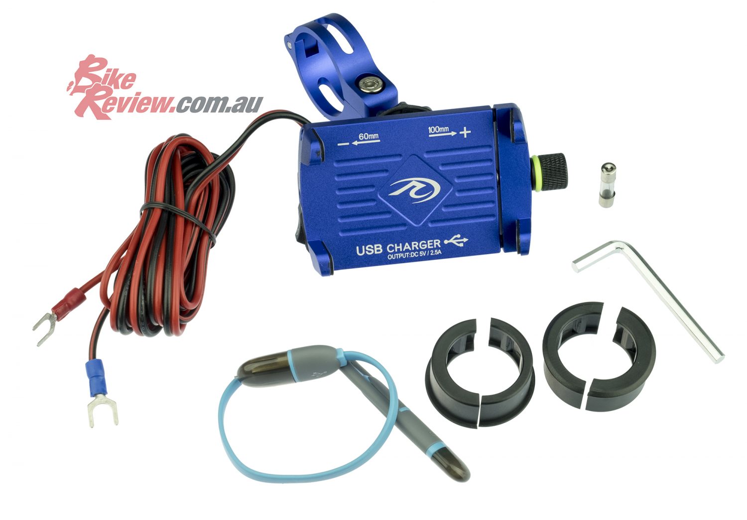 The MotoPlug is a powered phone holder for your bike, meaning you can use GPS and charge the phone. It holds iPhone or Android and only costs $49.95 RRP from all good bike shops. Contact Pro Accessories on (07) 3277 0675