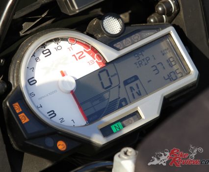 2018 BMW S 1000 XR - Offering plenty of information the dash is easy to read