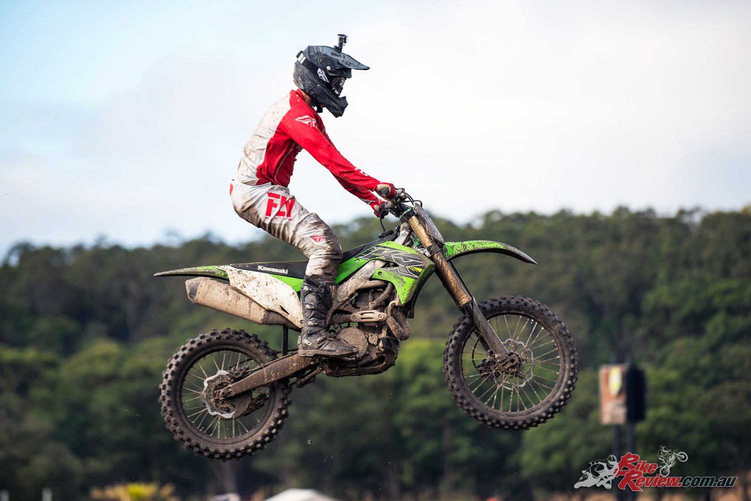 Guy Streeter attends the 2019 Kawasaki KX450 Launch for BikeReview.com.au