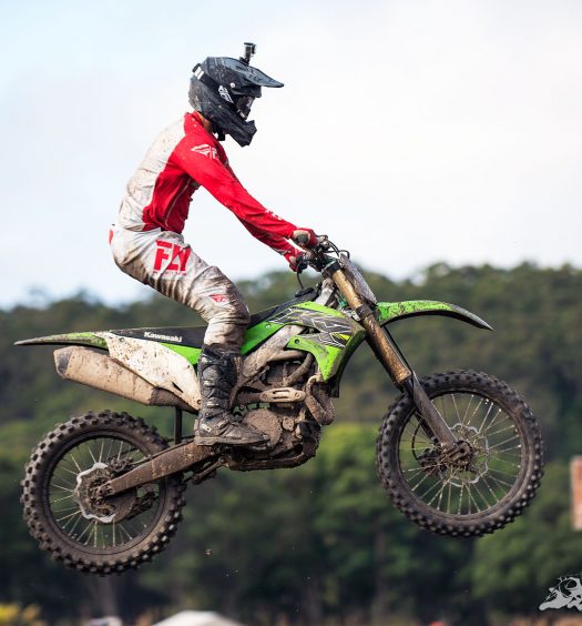 Guy Streeter attends the 2019 Kawasaki KX450 Launch for BikeReview.com.au