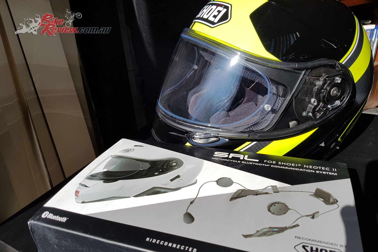 Sena SRL Communication System arrives to join Kris's Shoei Neotec II helmet