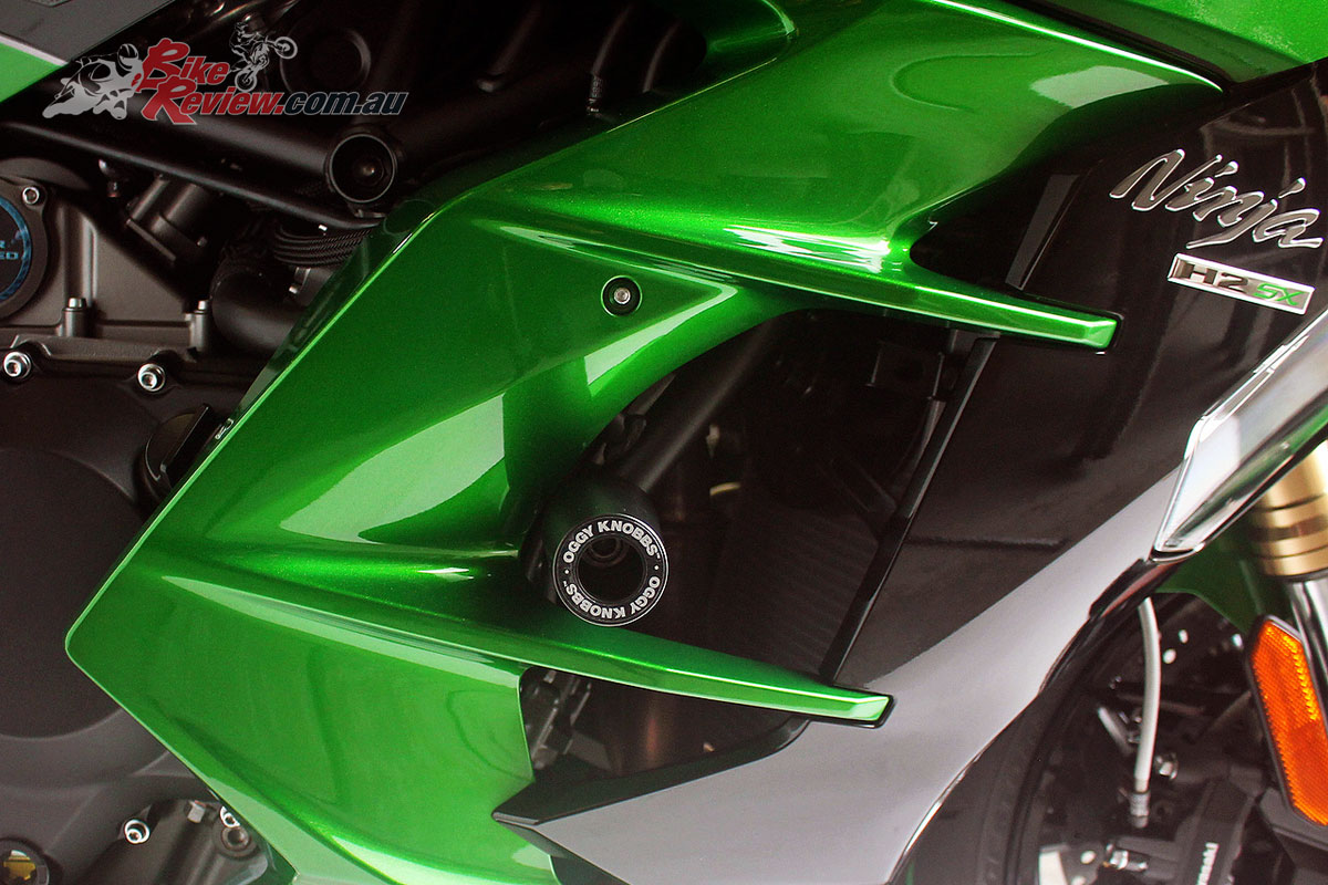 Oggy Knobbs on the Kawasasaki Ninja H2 SX SE