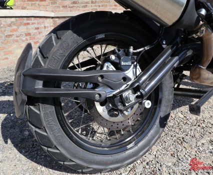 A fully adjustable rear shock, with 50mm stroke for 170mm rear travel joins the revised forks, in offering a balanced and predictable ride. The wheelbase is also reduced to 1505mm.