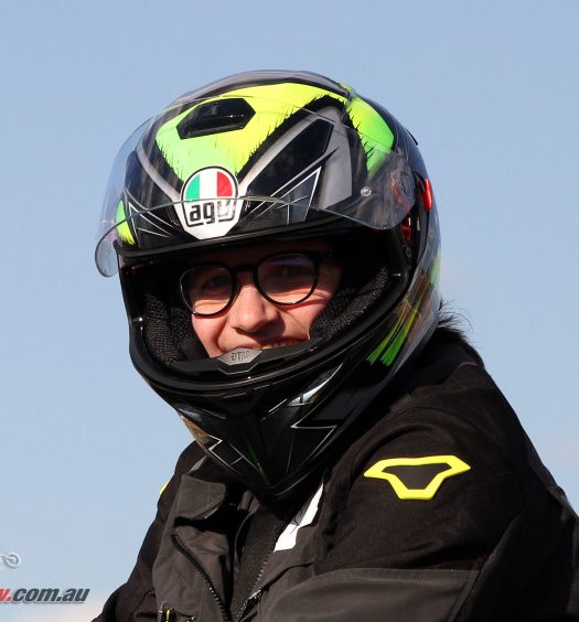 Sam's new AGV K-3 SV helmet