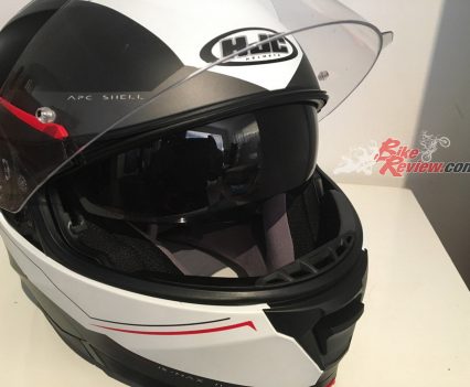 The drop down visor is a brilliant feature.