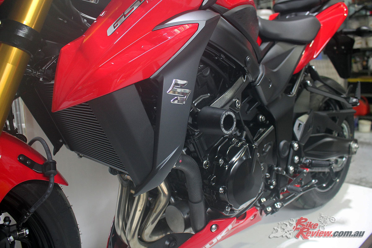 Oggy Knobbs and Axle Oggys are now available for the 2017-2018 Suzuki GSX-S750